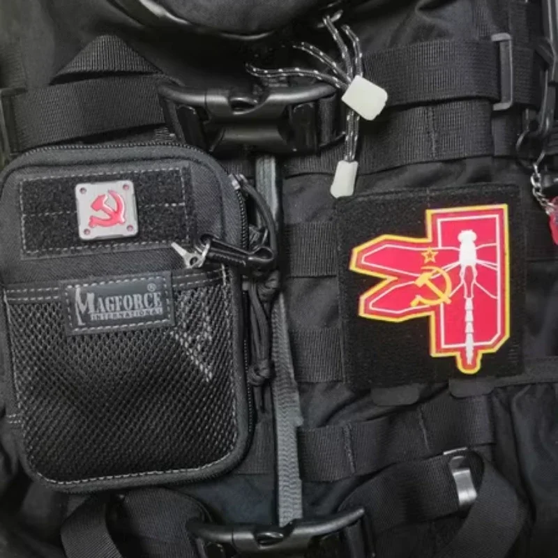 Haley Parche táctico PVC libélula gancho y bucle para mochila - imagen 2