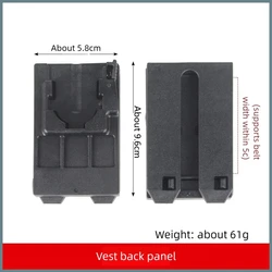 Adaptador MOLLE con clip para chalecos tácticos, fundas y cargadores