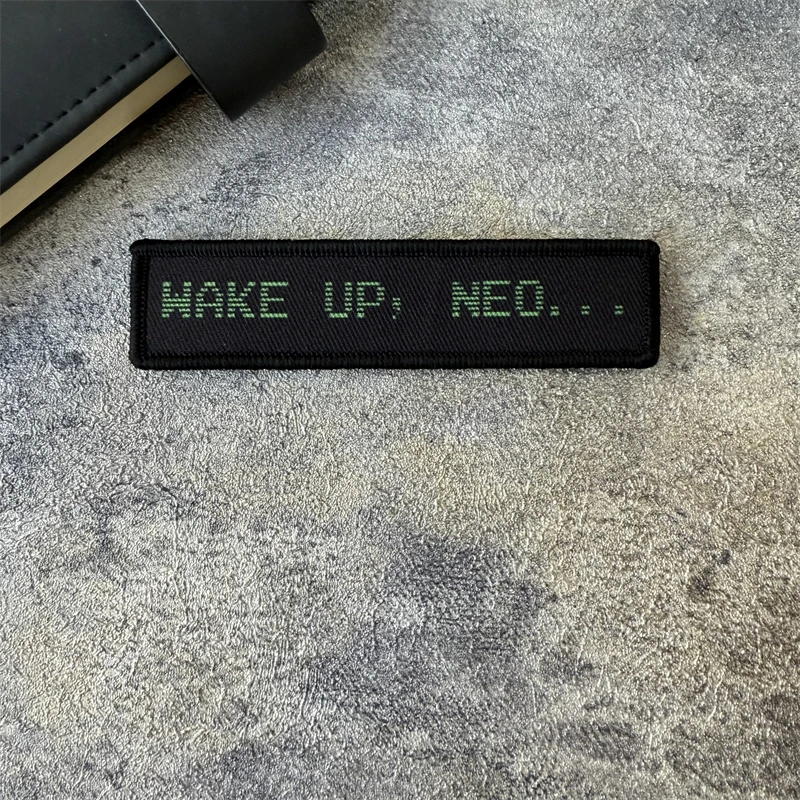 Parche táctico morale Wake Up Neo Matrix con velcro - imagen 4