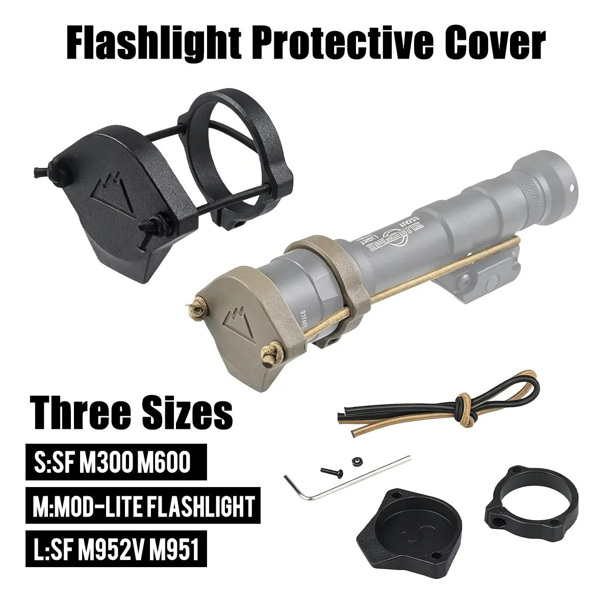 SureFire Protector de lente abatible para linterna