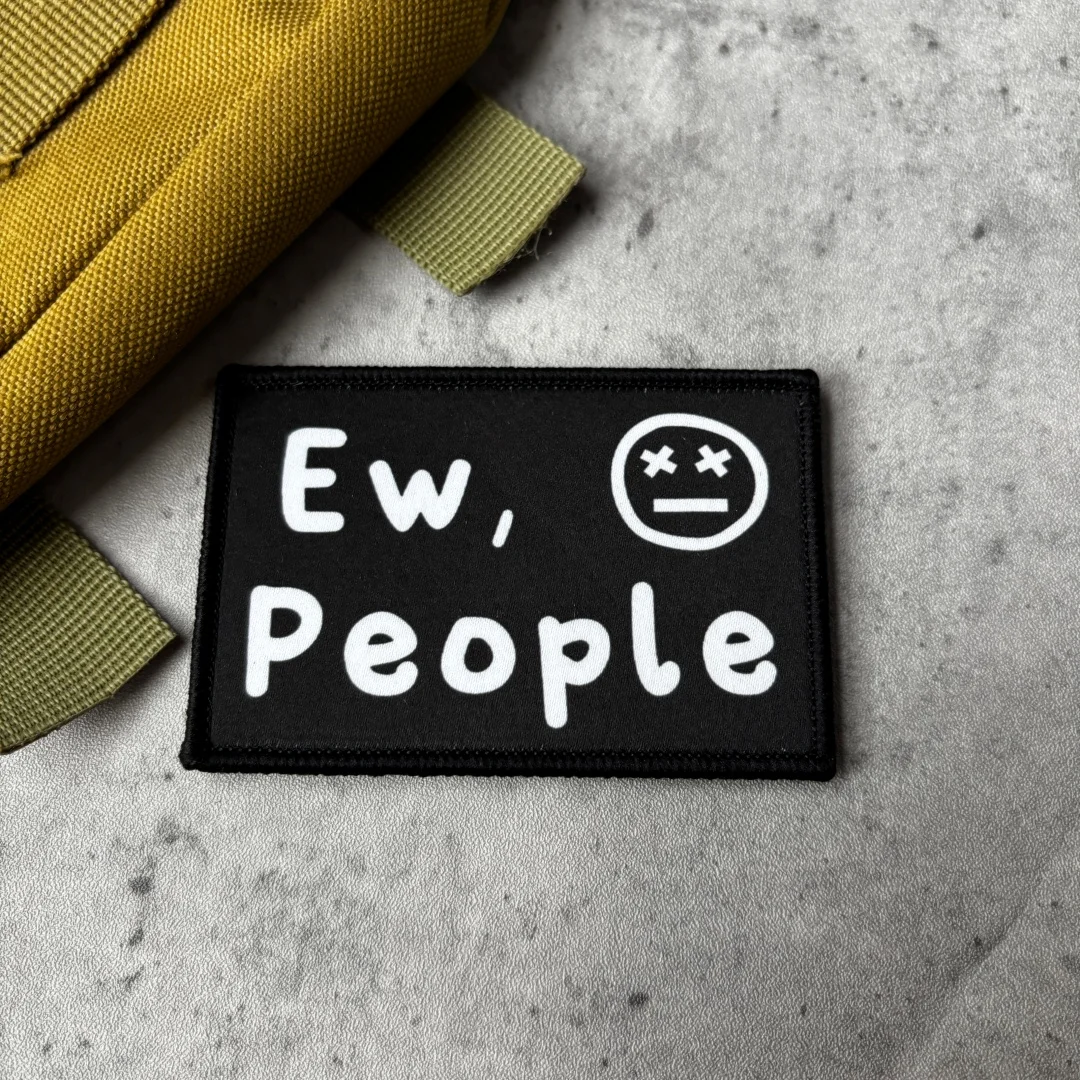 Parche táctico velcro Ew People diseño cómico sátira - imagen 3