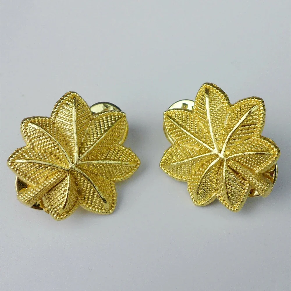 Pin de collar militar dorado – insignia de rango oficial azul marino - imagen 5