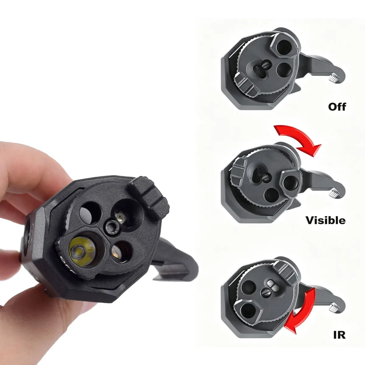 MAWL-C1: luz táctica con láser IR para airsoft y visión nocturna - imagen 5