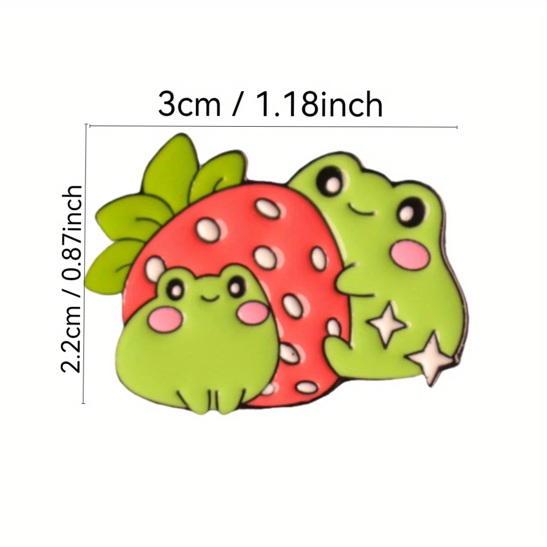 Broche aleación ranita simpática ajustable para decorar mochila - imagen 2