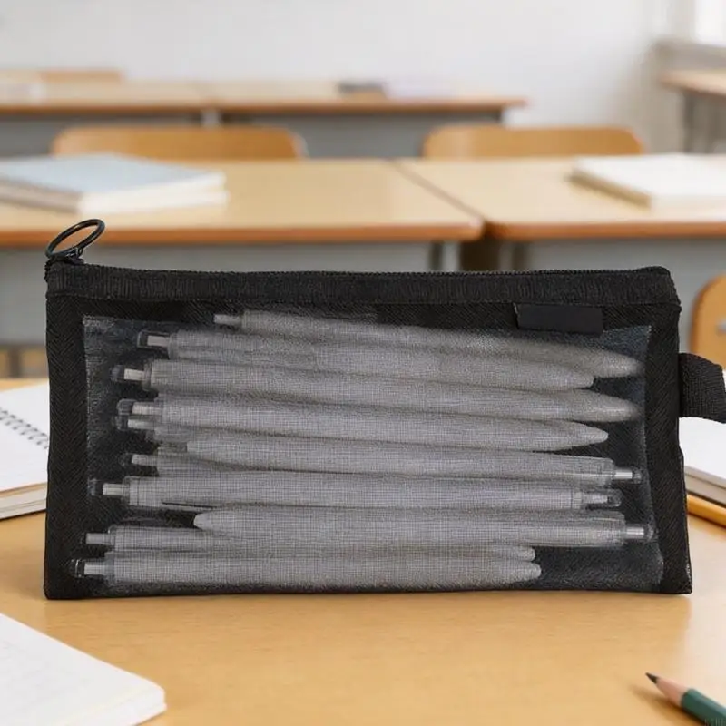 Estuche transparente con cremallera para material escolar - imagen 2