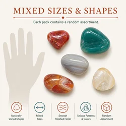 Piedras de ágata natural mixta para decoración y manualidades