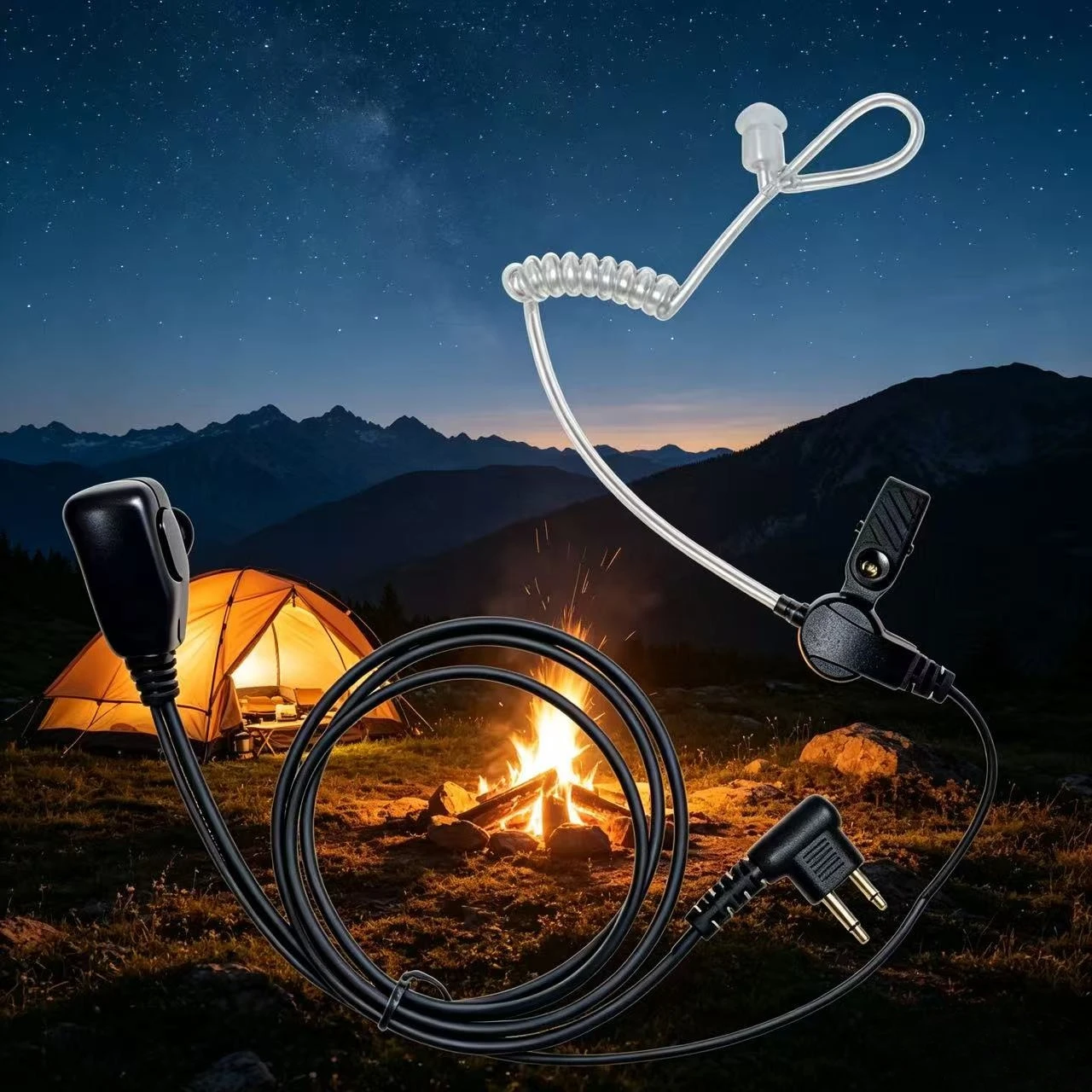 Auriculares de radio con tubo acústico para walkie-talkie profesional - imagen 4