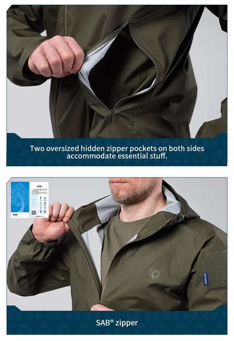 Chaqueta Emersongear en uso exterior