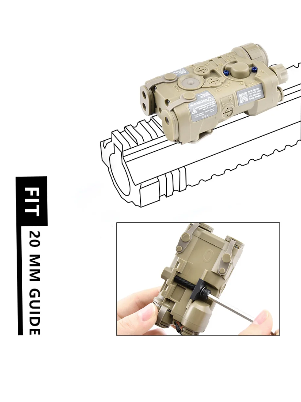 Sistema de montaje en riel Picatinny