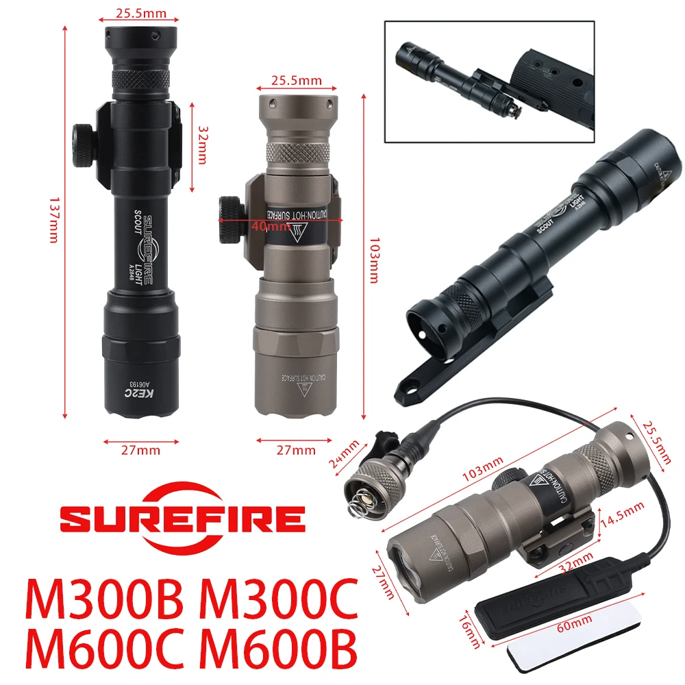 Surefire Scout riel Picatinny M-LOK/Keymod con soporte de luz - imagen 5