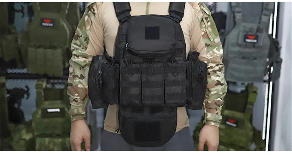 Detalle del sistema Molle y ajustes