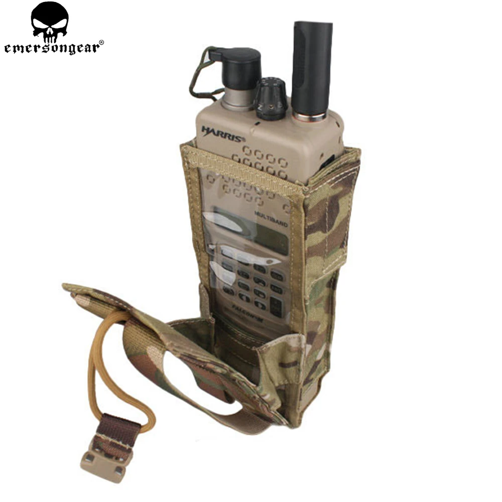 EMERSONGEAR Bolsa Táctica Radio PRC 148/152 MOLLE MultiCam Negro - imagen 5