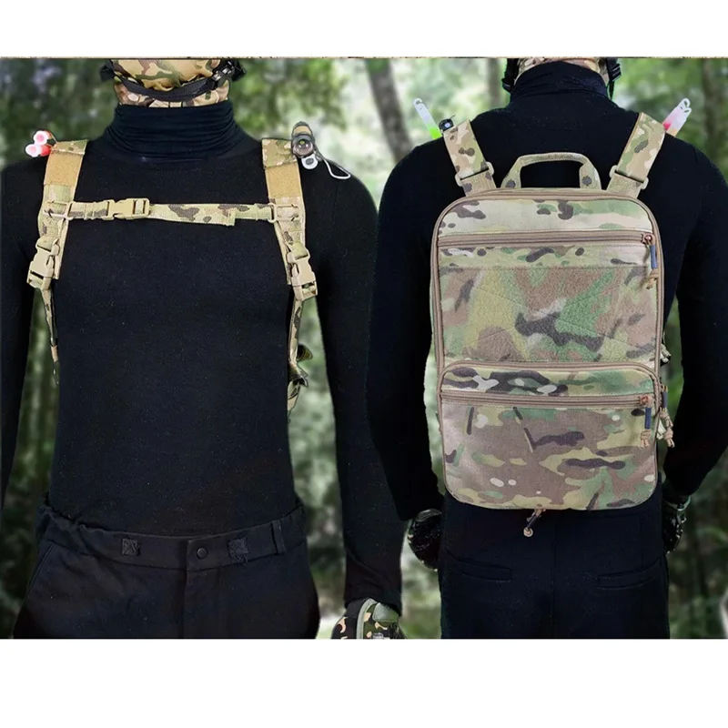 Mochila táctica D3 Flat Pack Plus con extensión de hombro