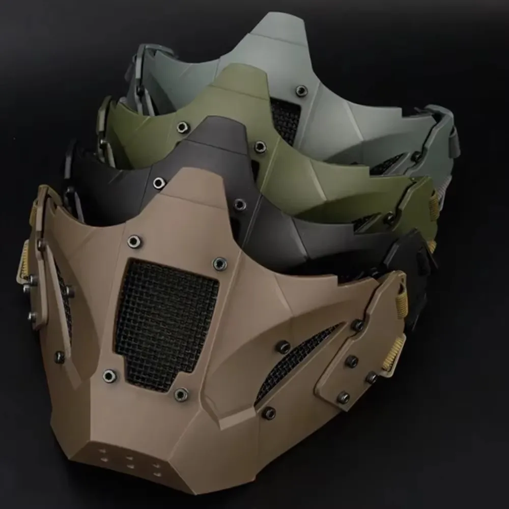 Iron Warrior máscara táctica media cara Airsoft transpirable - imagen 5