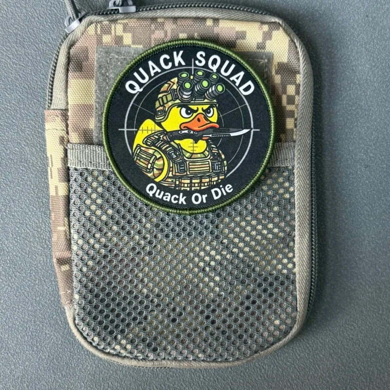 Parche táctico Quack Squad insignia moral con velcro gancho-bucle - imagen 4