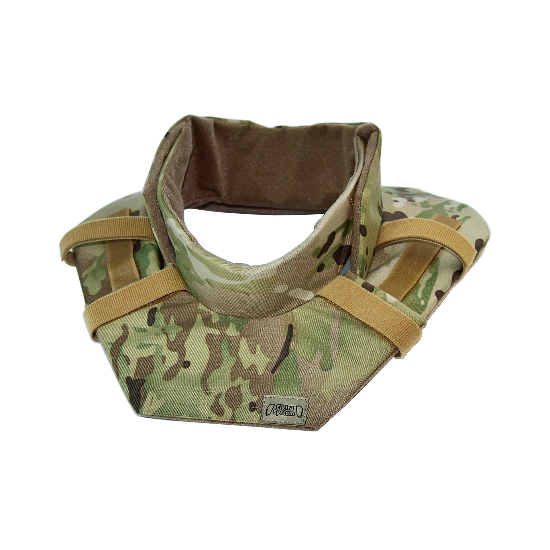 Protector cuello táctico para portador de placa ajustable