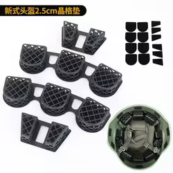 Almohadillas 3D para casco táctico con panal de abeja, lavables