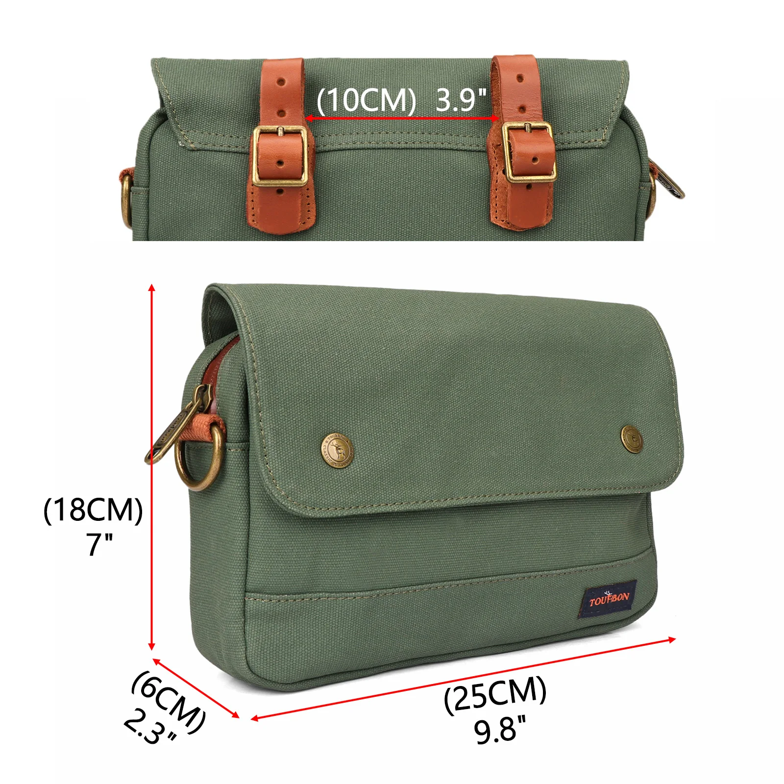 Tourbon bolsa de lona para bici manillar, cuadro y tubo superior - imagen 4