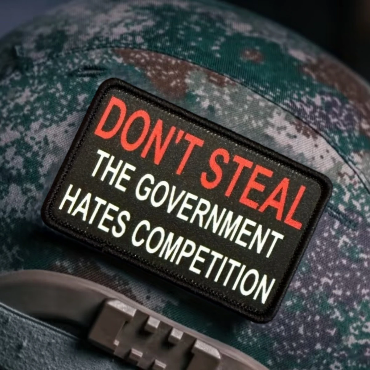 Parche táctico bordado frase antirobo Gobierno: mochila militar - imagen 3