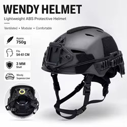 FAST MH Casco de Airsoft ABS Ligero con Rieles Laterales