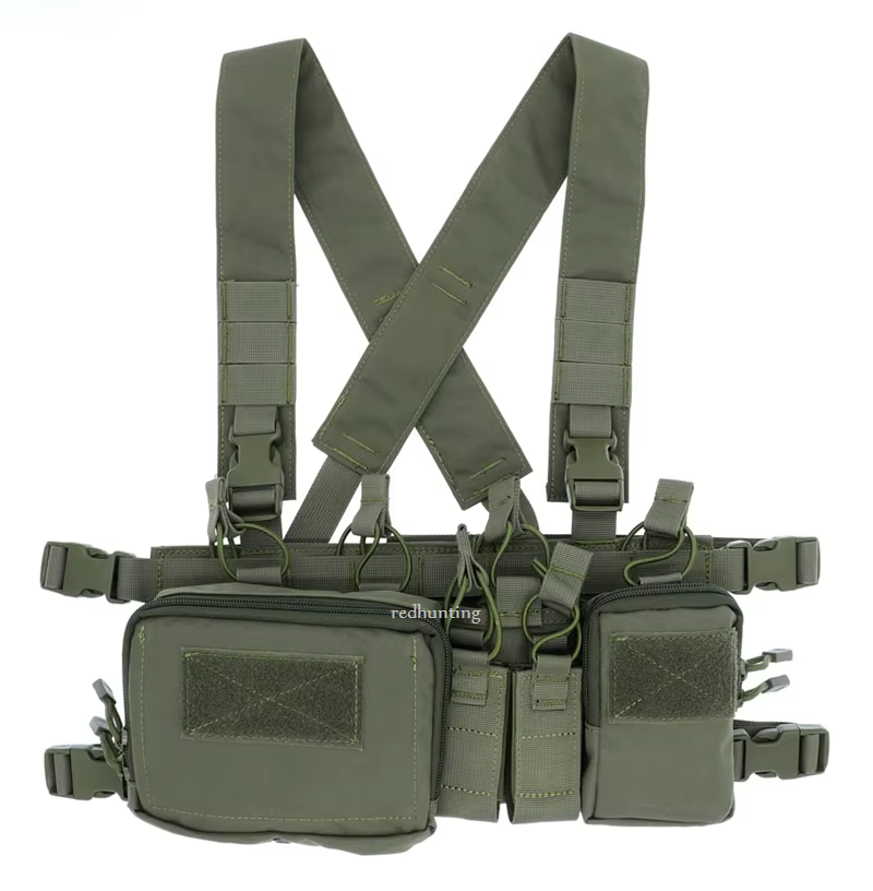 Chaleco táctico MOLLE Multicam para exteriores con bolsillos