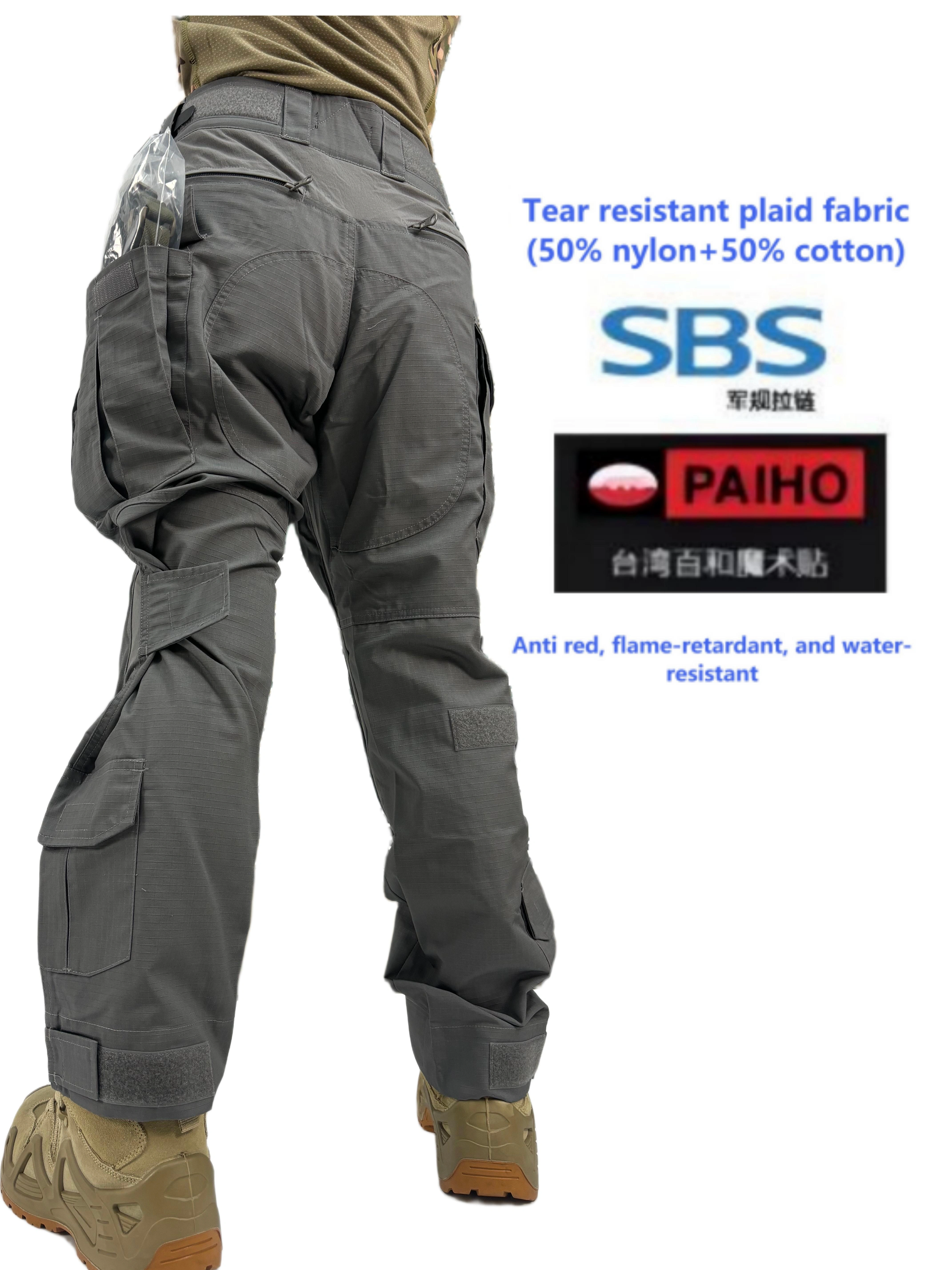 Pantalones de combate GEN3 nailon-algodón, trabajo outdoor tácticos - imagen 3