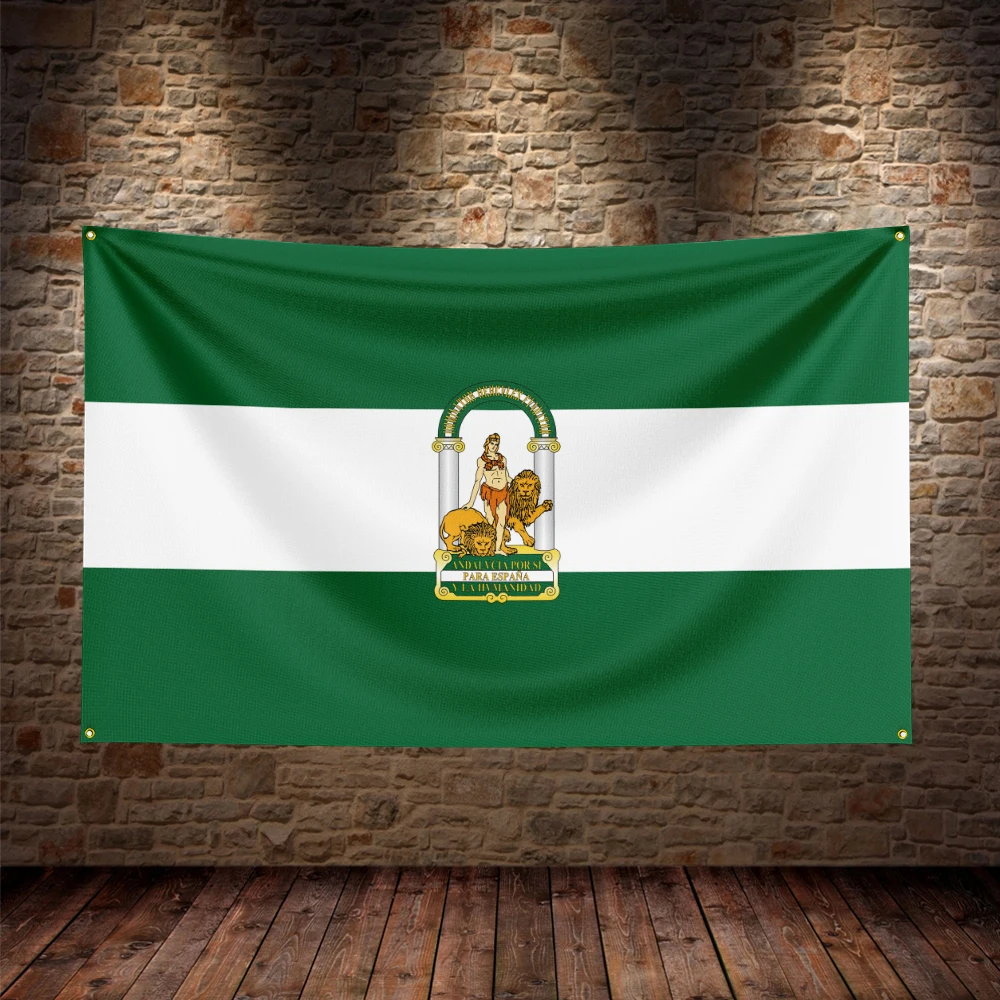 Bandera de Andalucía España para decoración colgar exterior textil - imagen 5
