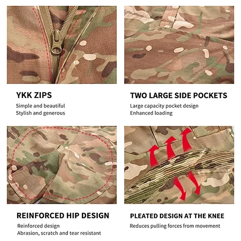 HAN WILD camisas tácticas para hombre, ropa Airsoft y Paintball - imagen 4