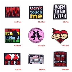 Parche bordado termoadhesivo estilo Punk para ropa y chaquetas