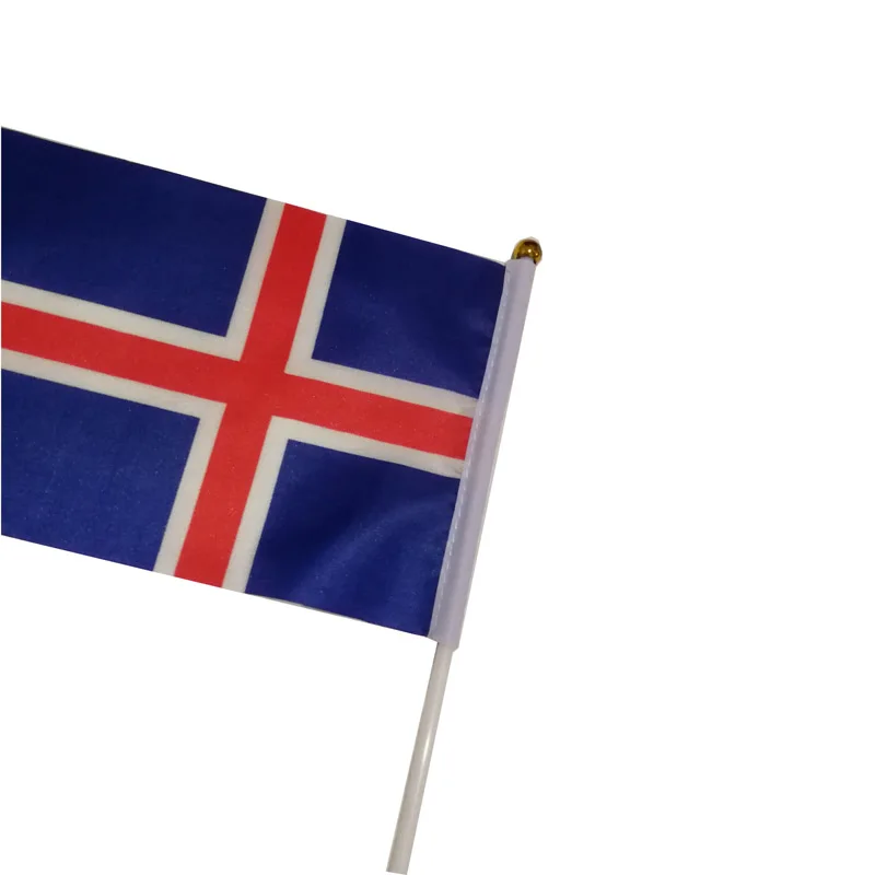 Banderas onduladas a mano de Islandia – 14x21 cm - imagen 4