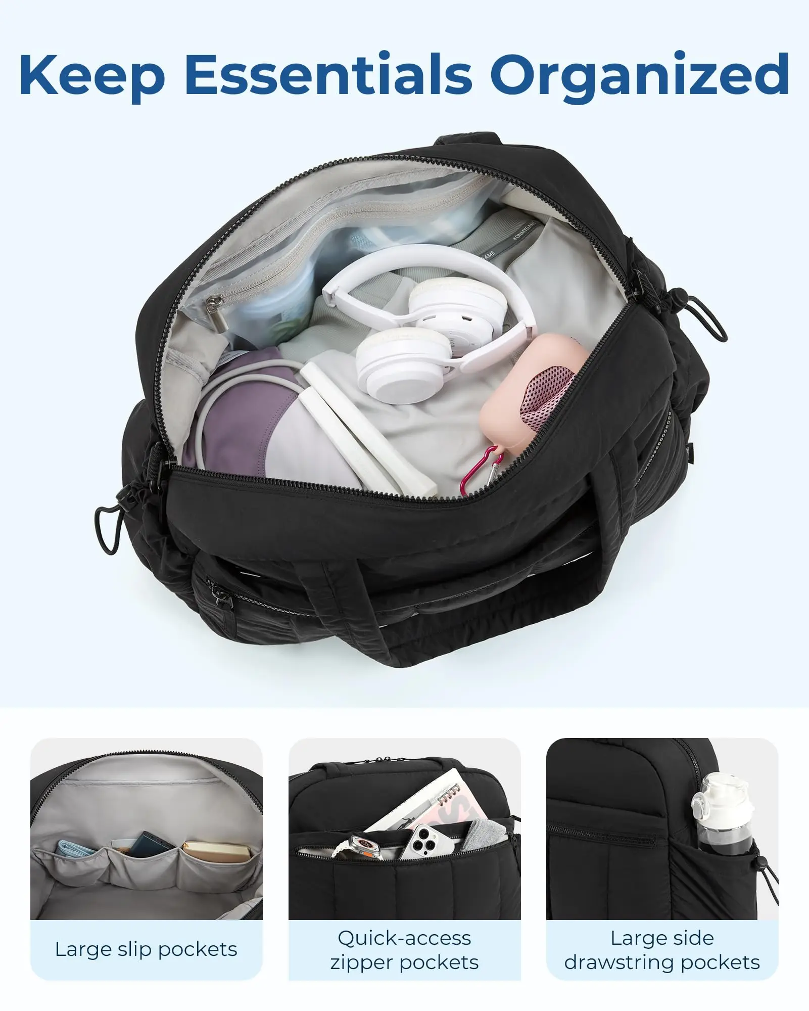 Bolsa de viaje impermeable para mujer con separación ropa seca/mojada - imagen 3