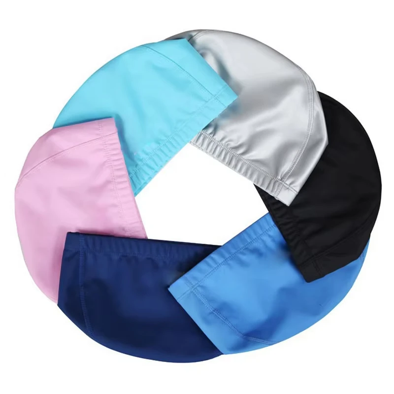 Gorro de natación impermeable PU protege orejas para piscina - imagen 3