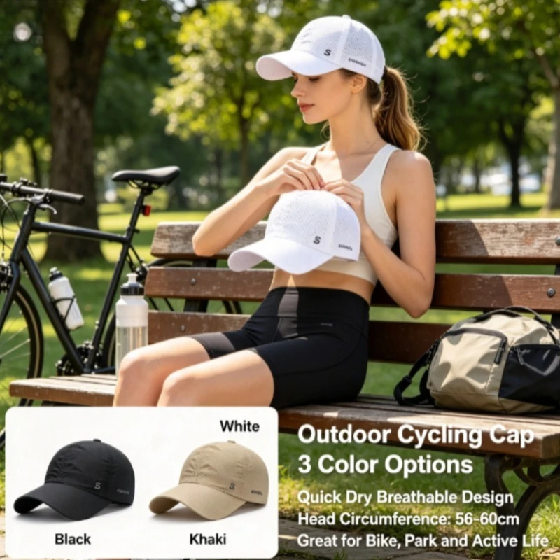 Gorra trucker de malla secado rápido con protección solar - imagen 3