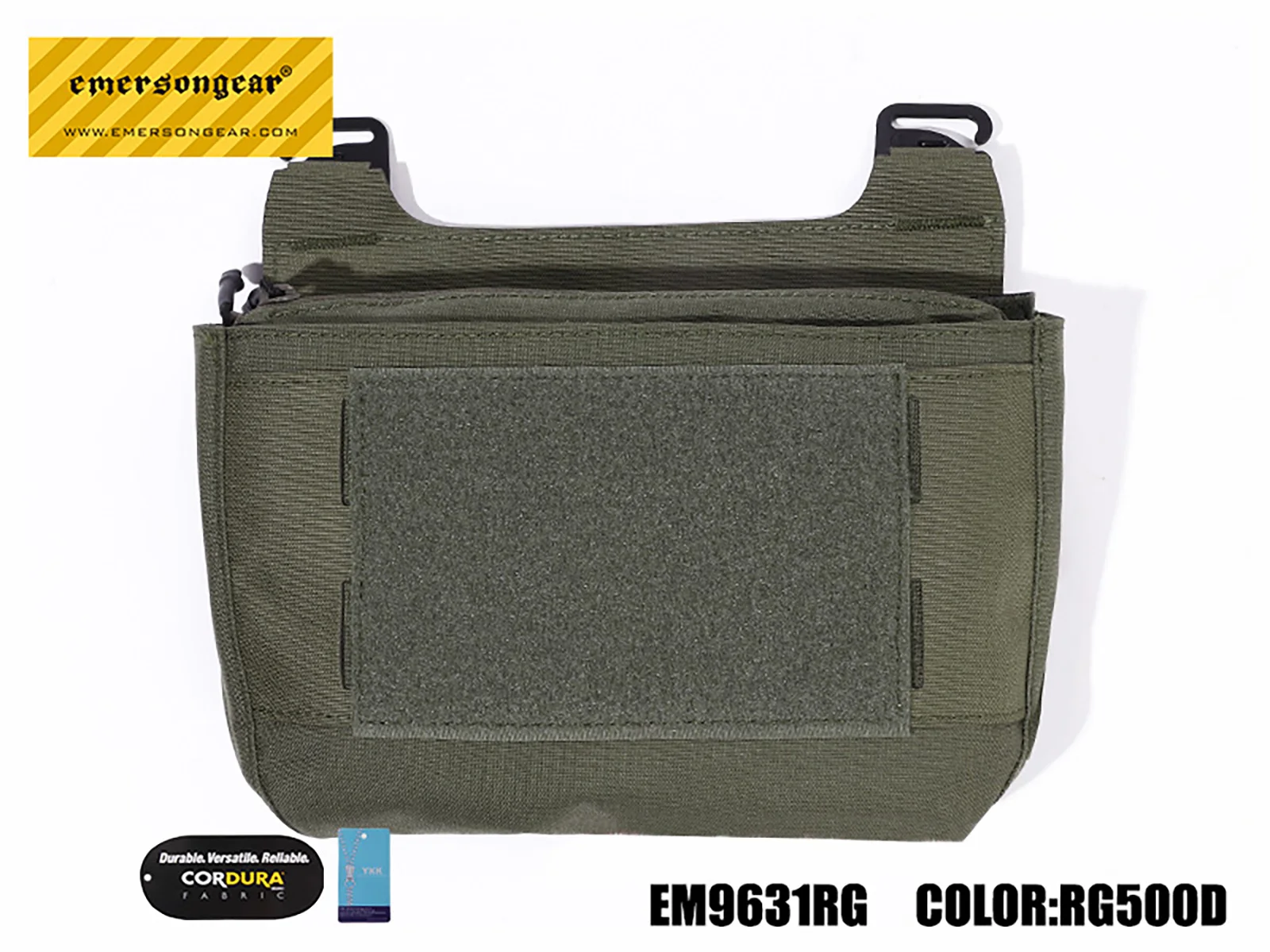 Vista de la bolsa montada en una configuración táctica