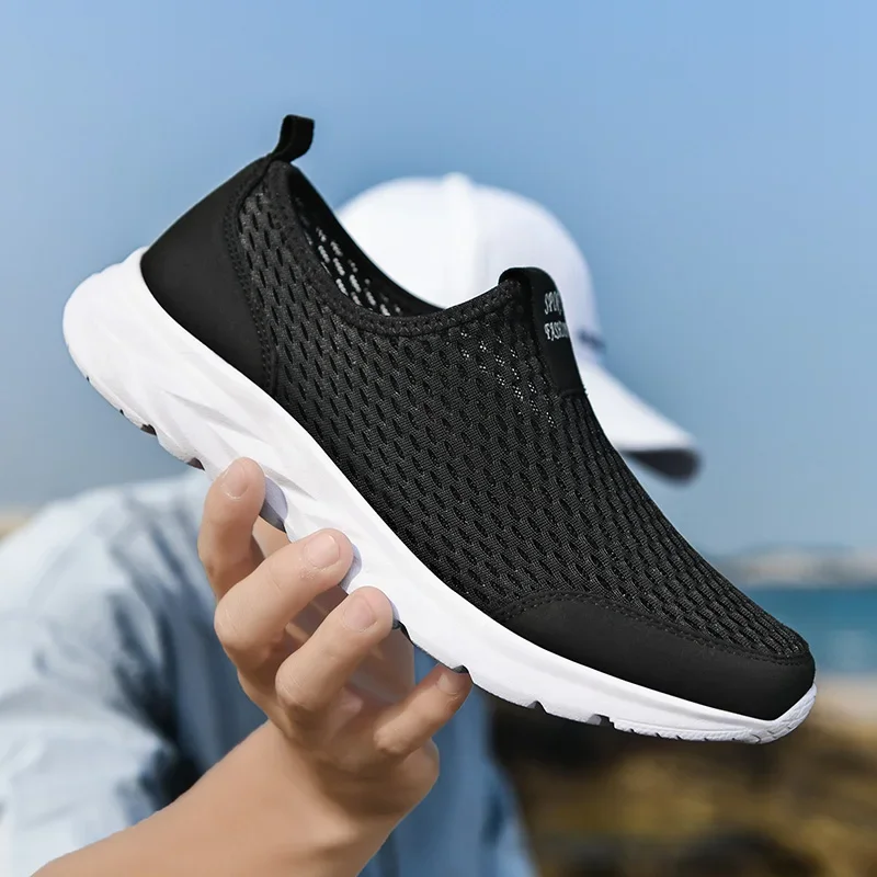 Zapatillas hombre transpirables malla estilo loafer casual verano - imagen 4