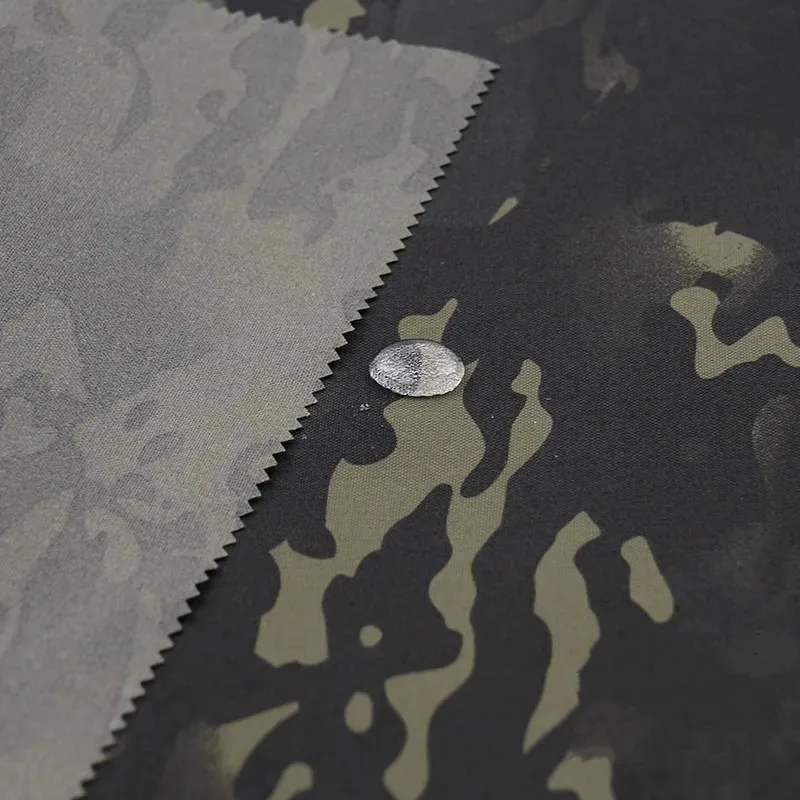 Tela de camuflaje militar impermeable ripstop negro Alpine - imagen 3