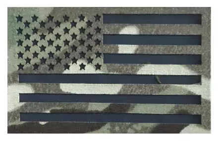 Parche táctico IR gancho y bucle bandera EE. UU. verde militar - imagen 5