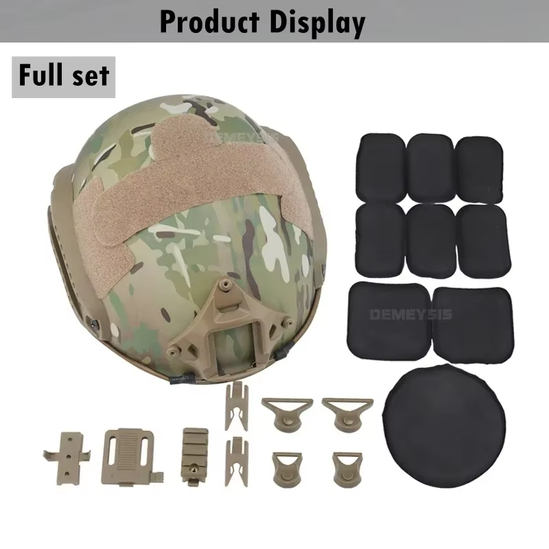 Casco táctico MH con soporte visión nocturna NVG para airsoft - imagen 2