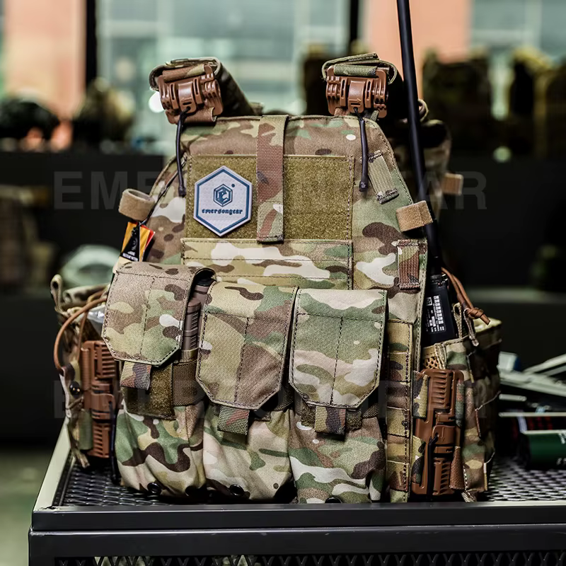 Chaleco táctico Emersongear portaplacas liberación rápida estándar