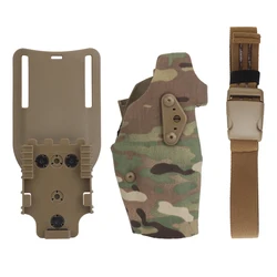 Glock 17 – Funda táctica de pierna para airsoft con bloqueo QLS