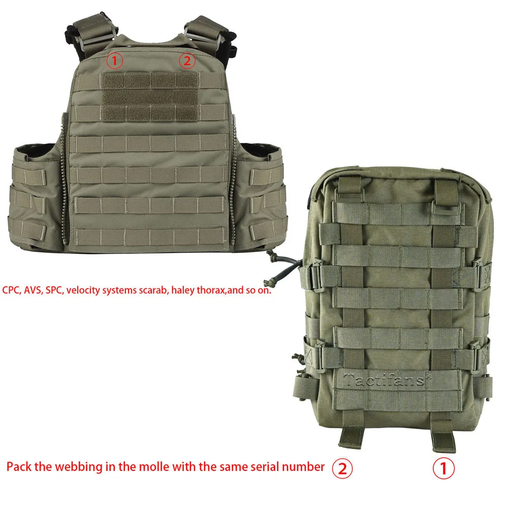 Bolsa de hidratación táctica mini MOLLE – IFAK médica - imagen 5