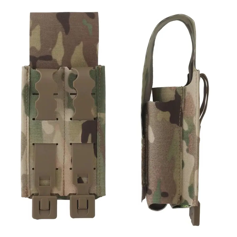 Bolsa táctica MOLLE para cinturón, doble compartimento cargadores - imagen 2