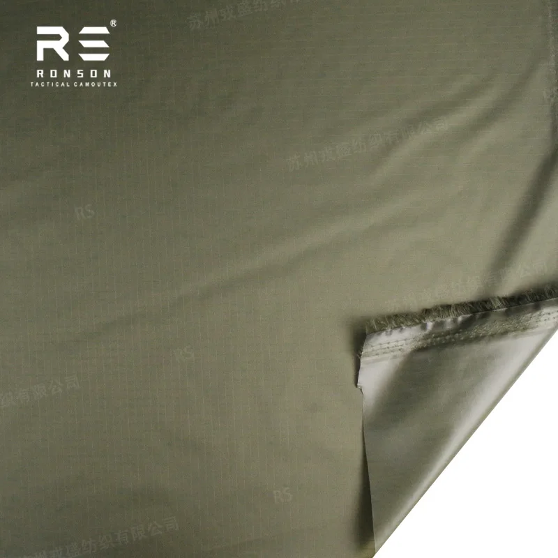 Poncho impermeable táctico ripstop nailon 210T PU verde oliva - imagen 4