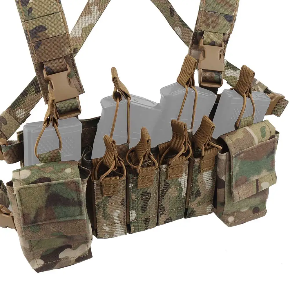Chaleco táctico D3CRX multifuncional con portacargadores MOLLE - imagen 3