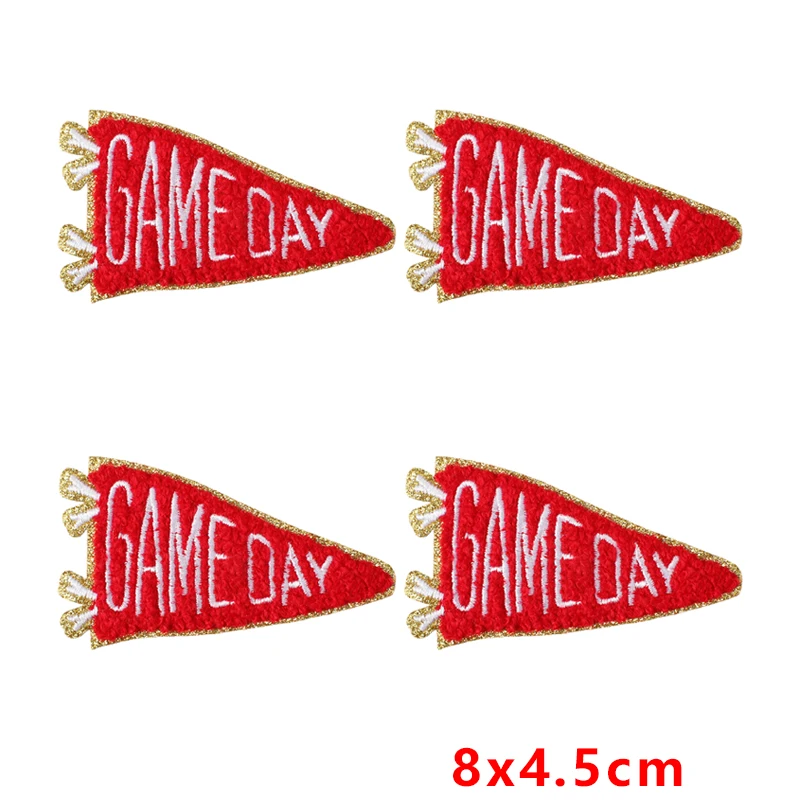 Parche termoadhesivo triangular bordado diseño toalla para ropa - imagen 4
