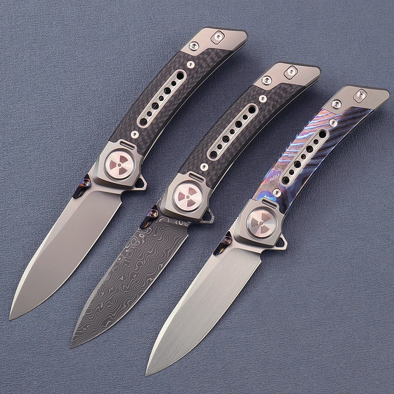 Dama cuchillo plegable táctico M390 con flipper - imagen 4