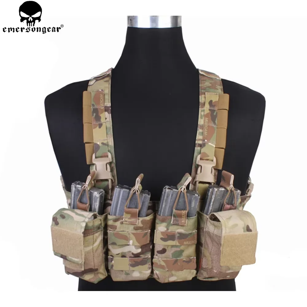 Emersongear chaleco táctico MOLLE con portacargadores
