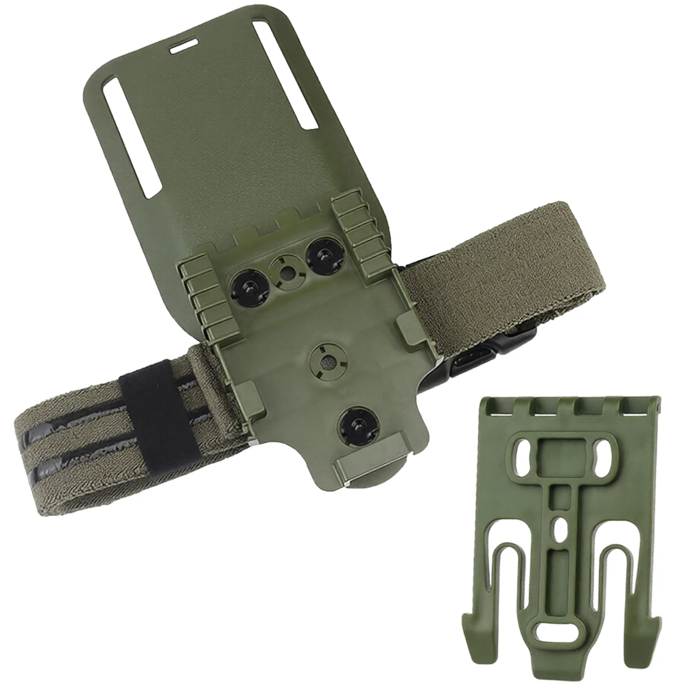 Funda táctica pistola pierna QLS altura media para airsoft y tiro - imagen 5