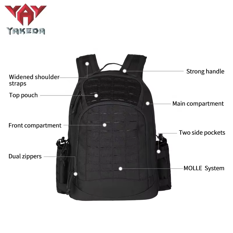 Yakeda mochila táctica gran capacidad para senderismo y viajes - imagen 3