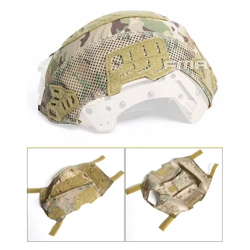 Funda casco caza táctico WENDY piel protección FTP